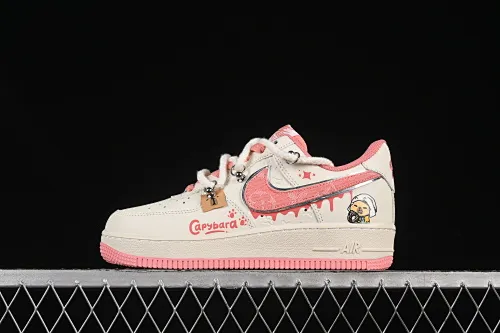 All categories Nk Air Force 1 Air Force series Nk Air Force 1 Low Air Force low top Nike Air Force 1'07 Low x Capybara "Pour milkBape" Capybara series Air Force 1 low top casual sneakers LV0506-880